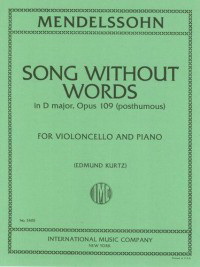 Felix Mendelssohn Bartholdy: Song Without Words (Cello)