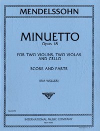 Felix Mendelssohn Bartholdy: Minuetto Op18 (Strijkers)