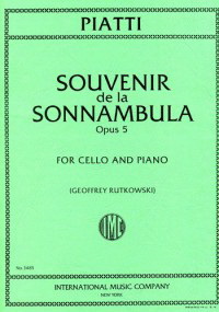 Carlo Alfredo Piatti: Souvenir de la Sonnambula op. 5