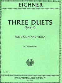 Ernst Eichner: Three Duets op. 10