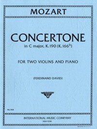Wolfgang Amadeus Mozart: Concertone C major K.190 (K.186e)
