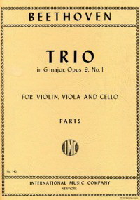 Ludwig van Beethoven: Trio Gmaj Op9/1 (Viool, Altviool, Cello)