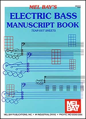 Electric Bass Manuscript Book