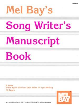 Song Writers Manuscript Book