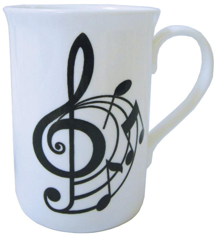 Music Gift Mug Spiral Treble Clef