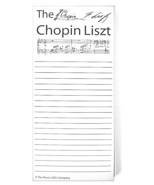 Notepad Chopin Liszt 