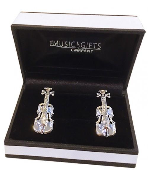 Cufflinks Violin