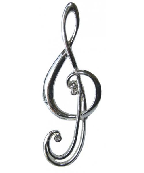 Brooch Treble Clef