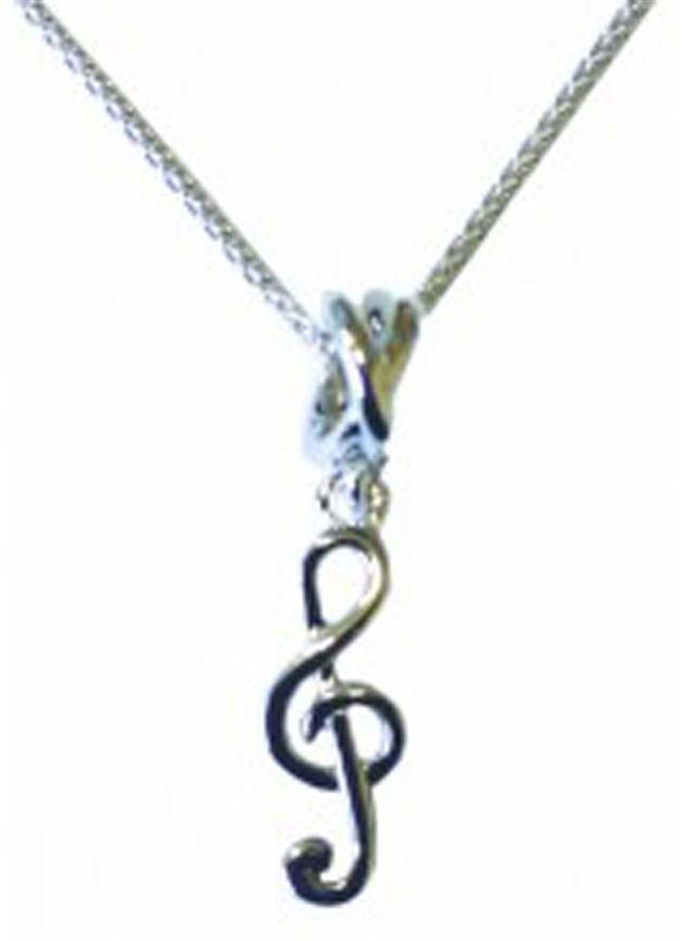 MGC: Sterling Silver Pendant - Small Treble Clef