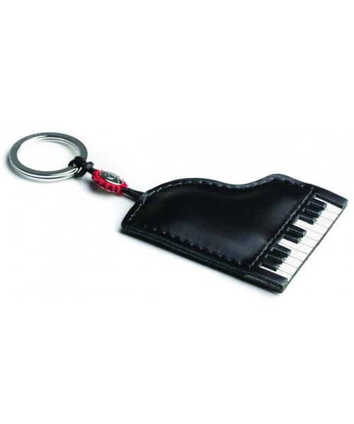 Italian Leather Keyring - Piano