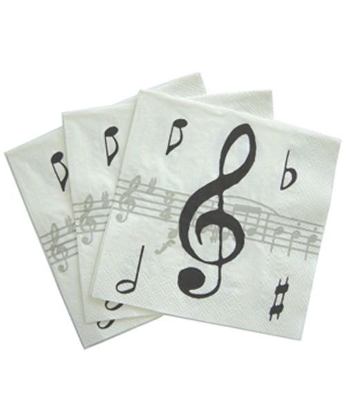 Napkins Music Notes