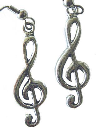 Earrings Treble Clef