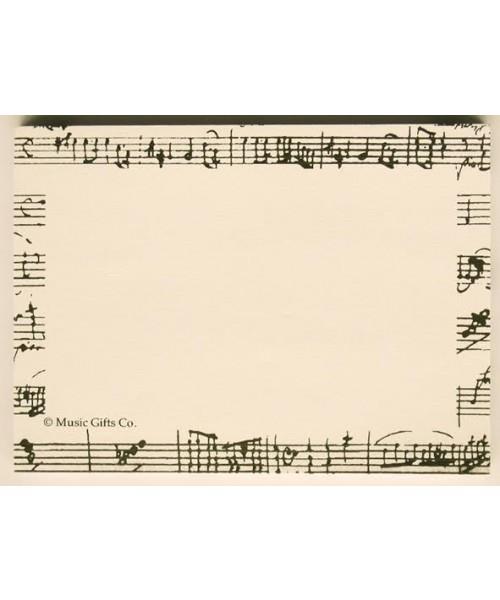 Post It Notes Mozart White/Black