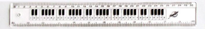 12 Inch Ruler Keyboard Clear