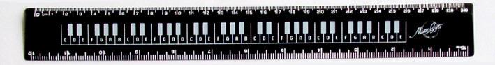 12 Inch Ruler Keyboard Black