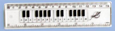 6 Inch Ruler Keyboard Clear