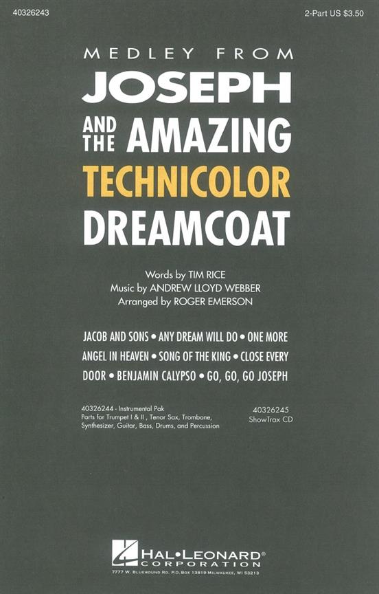 Andrew Lloyd Webber: Medley From Joseph And The Amazing Technicolor Dreamcoat (2-Part)