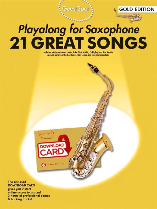 Guest Spot: Playalong For Alto Saxophone – Gold Edition
