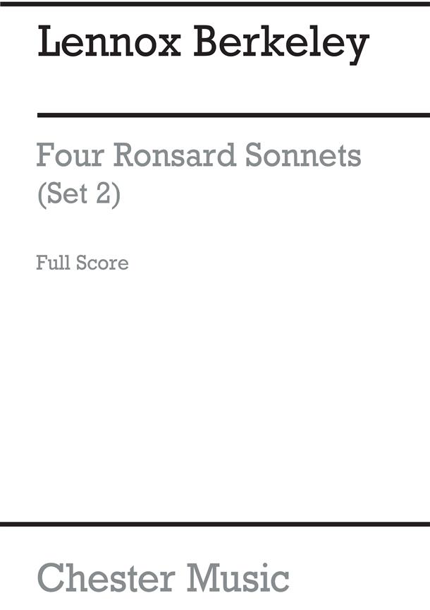 Lennox Berkeley: Four Ronsard Sonnets Op.62 (Miniature Score)