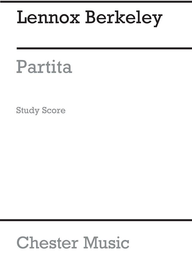 Lennox Berkeley: Partita Op.66 (Miniature Score)