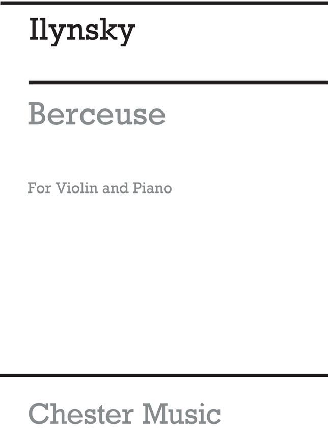 Ilyinsky: Berceuse for Violin with Piano acc.