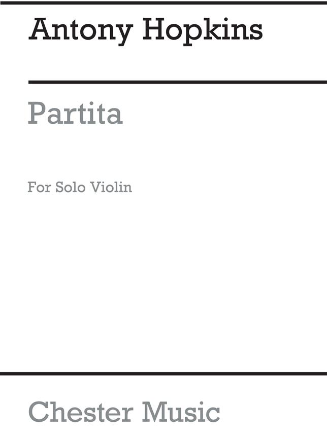 Hopkins: Partita In G Minor Solo Violin