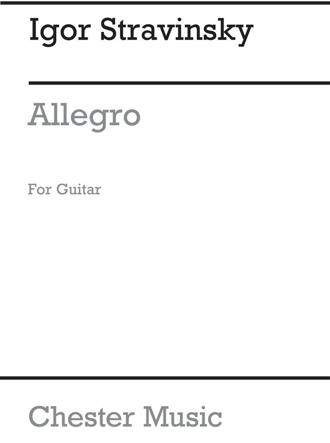 Stravinsky: Allegro From Les Cinq Doigts for Guitar