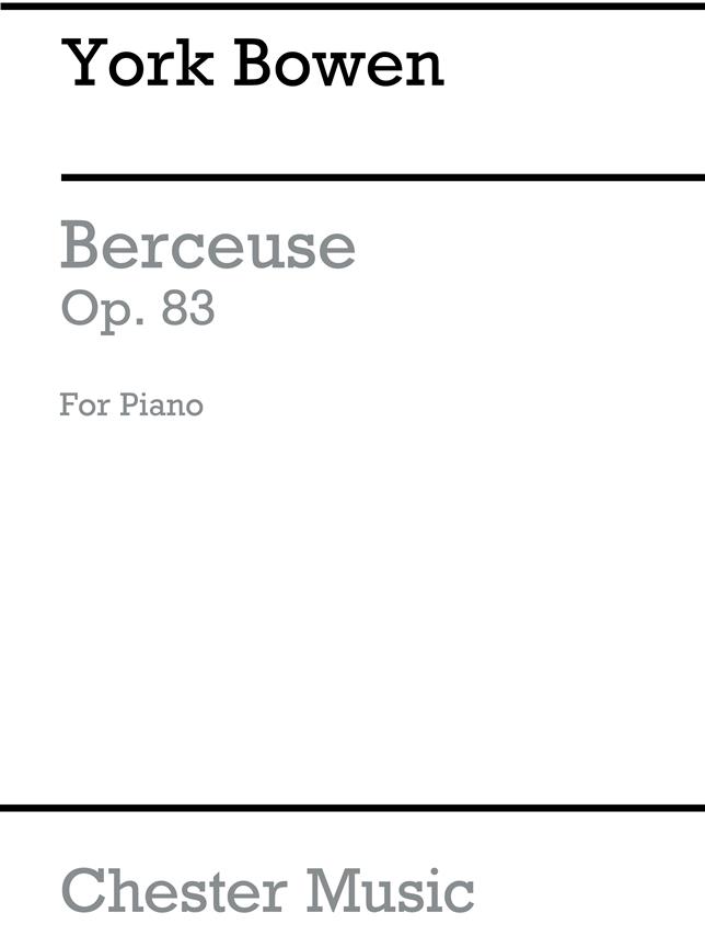 Bowen: Berceuse Op. 83 for Solo Piano