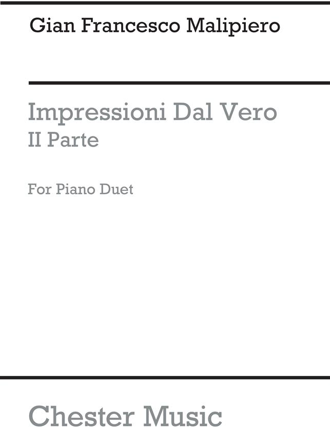 Malipero: Impressioni Dal Vero - IIa Parte (Piano Duet)