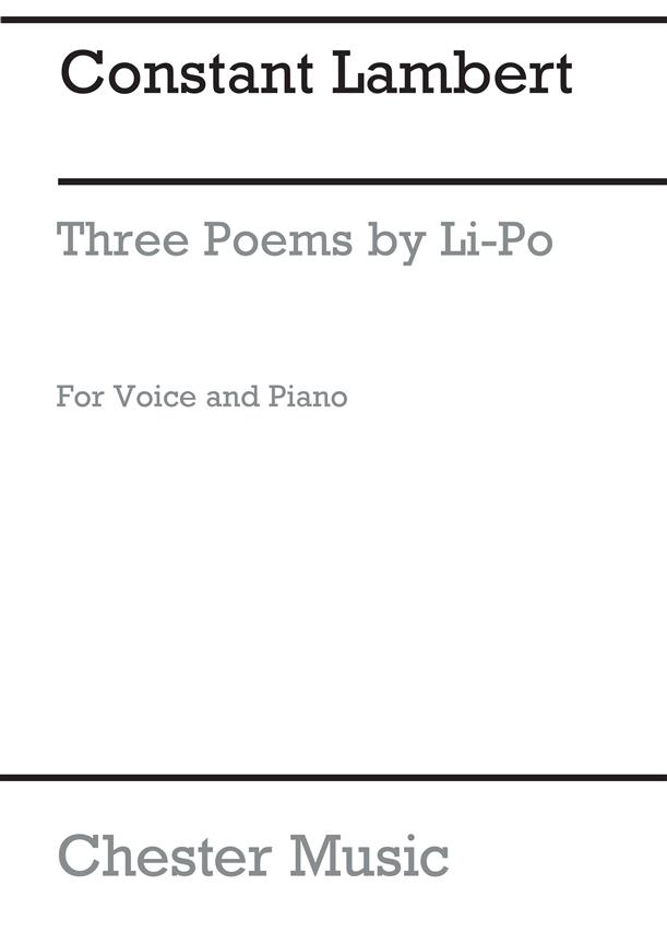 Constant Lambert: Three Poems Of Li-po