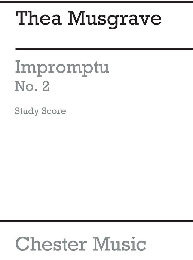Thea Musgrave: Impromptu No.2 (Study Score)