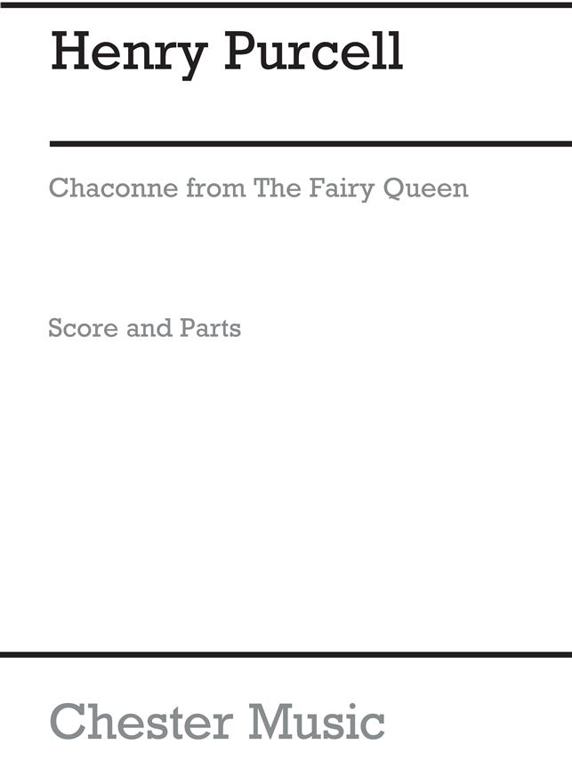 Purcell: Chaconne From The Fairy Queen Chester Recorder Series No.3