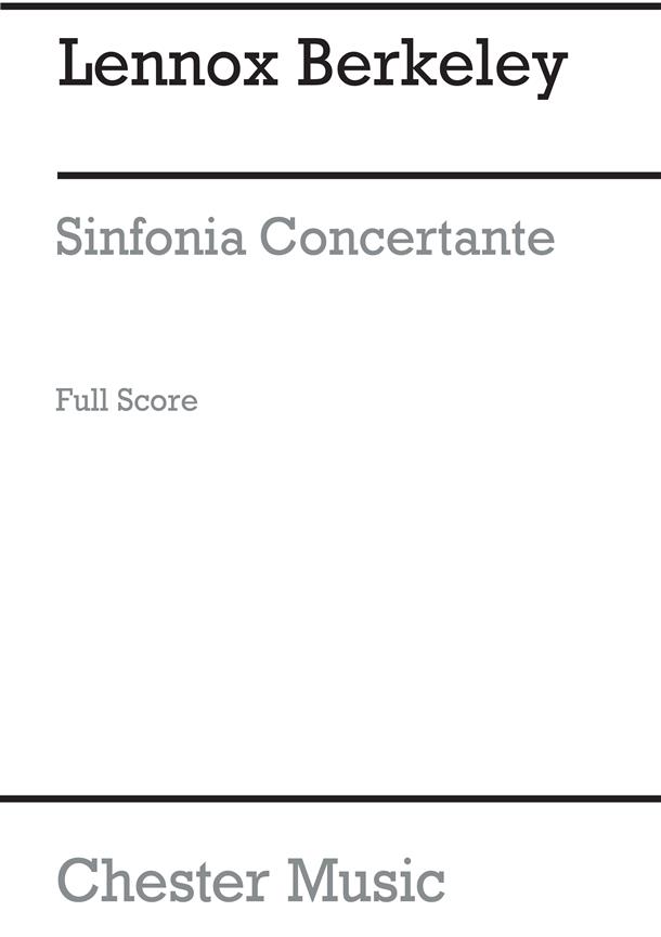 Lennox Berkeley: Sinfonia Concertante Op.84 For Oboe & Chamber Orchestra (Miniature Score)