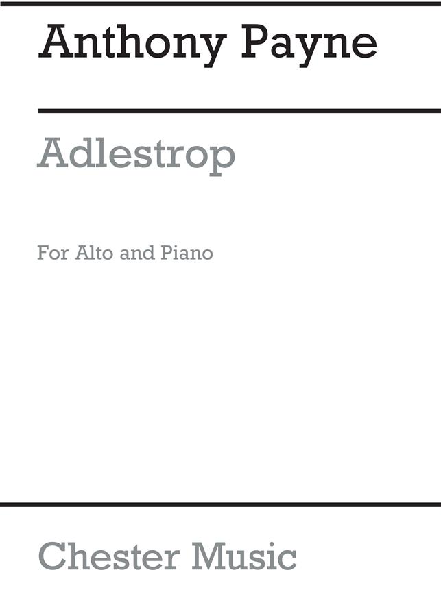 Anthony Payne: Adlestrop for Soprano and Piano (A4 Score)