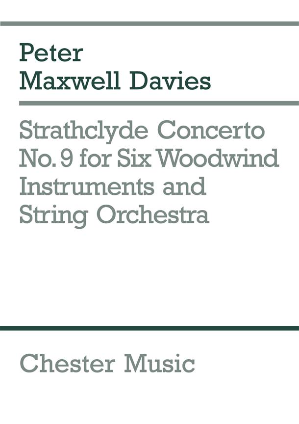 Peter Maxwell Davies: Strathclyde Concerto No. 9 (Miniature Score)