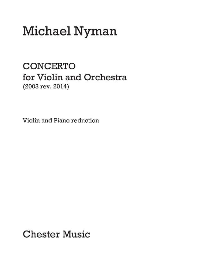 Michael Nyman: Violin Concerto (Violin/Piano)