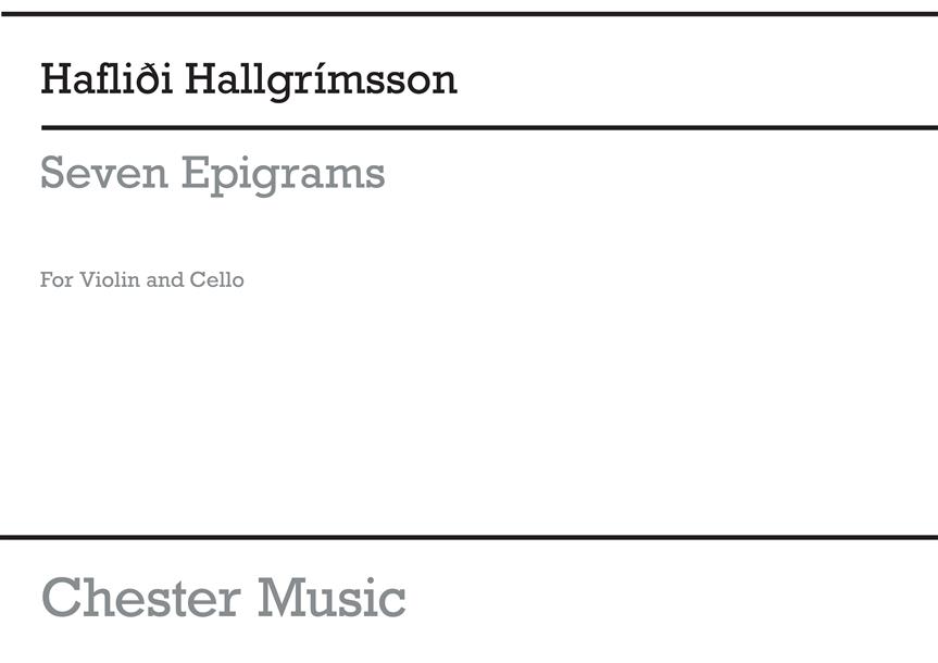 Haflidi Hallgrímsson: Seven Epigrams