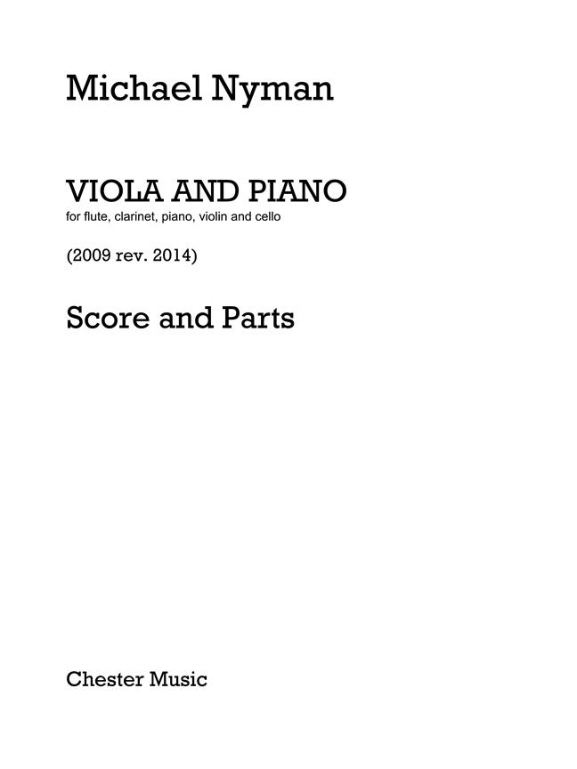 Michael Nyman: Viola And Piano (Revised 2014) (Score/Parts)