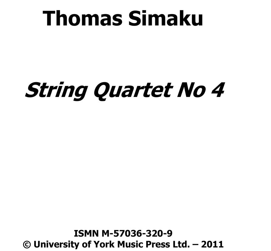 String Quartet No.4