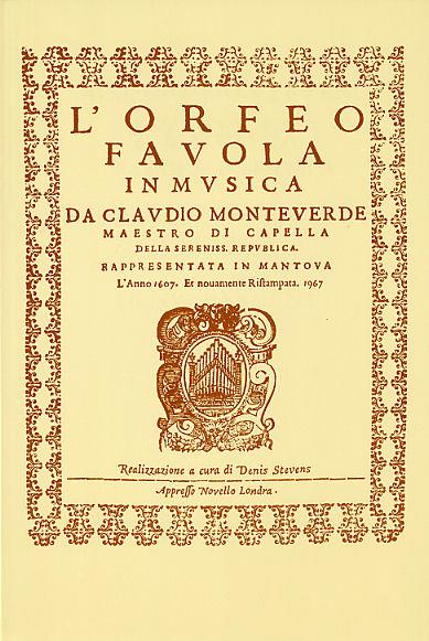 Monteverdi: L'Orfeo - Favola In Musica SV.318