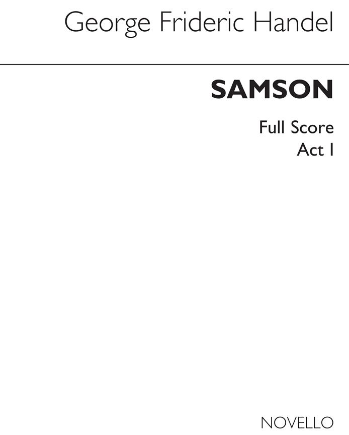 George Frideric Handel: Samson (Full Score)