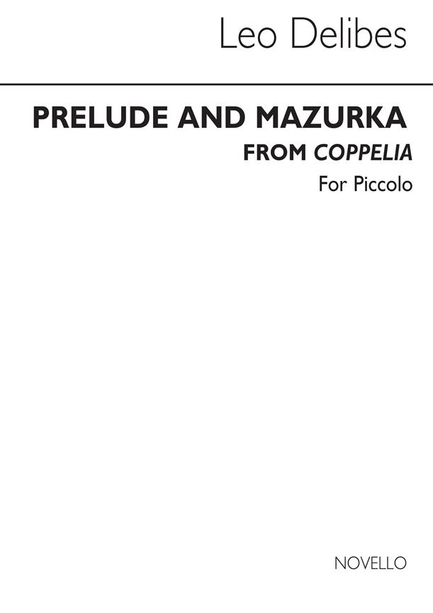 Leo Delibes Prelude & Mazurka (Cobb) Picc