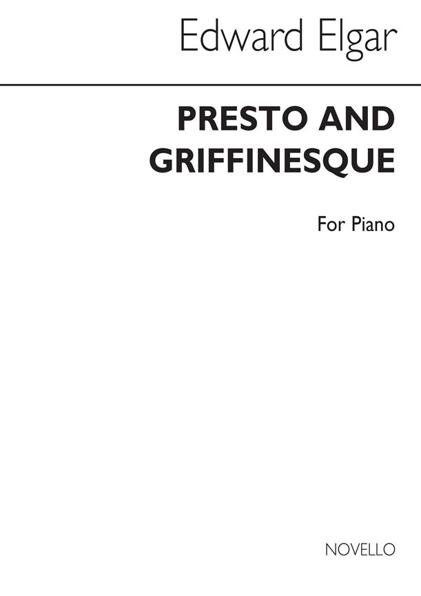 Edward Elgar: Presto And Griffinesque (Piano Solo)