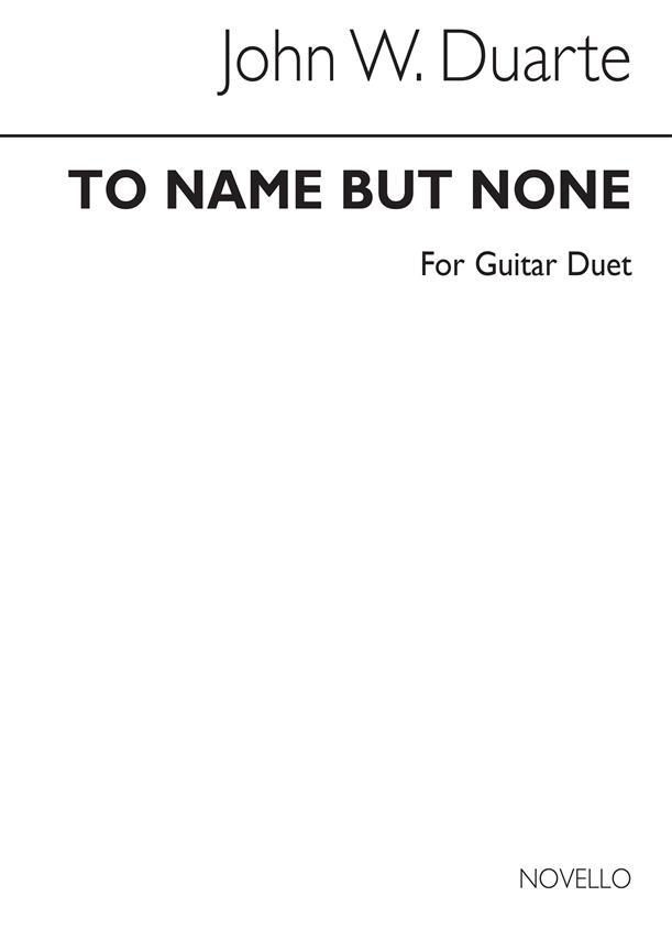 To Name But None fuer 2 Guitars