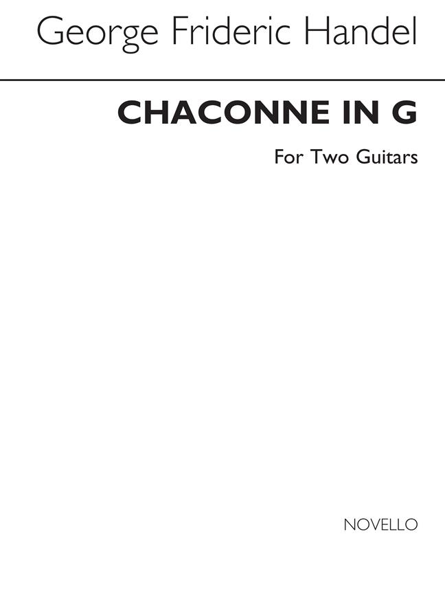 Chaconne In G for Guitar Duet