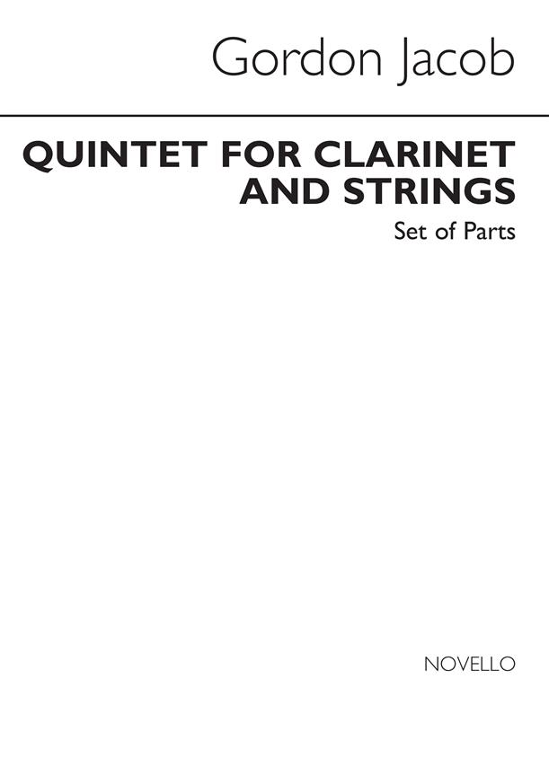 Quintet For Clarinet And Strings (Parts)