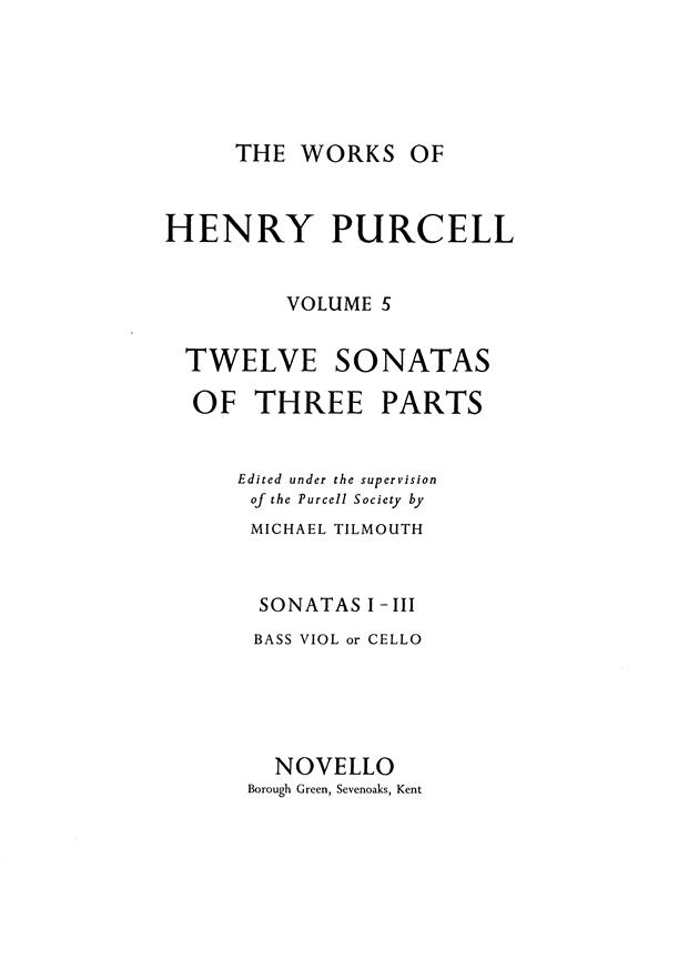 Twelve Sonatas Of Three Parts