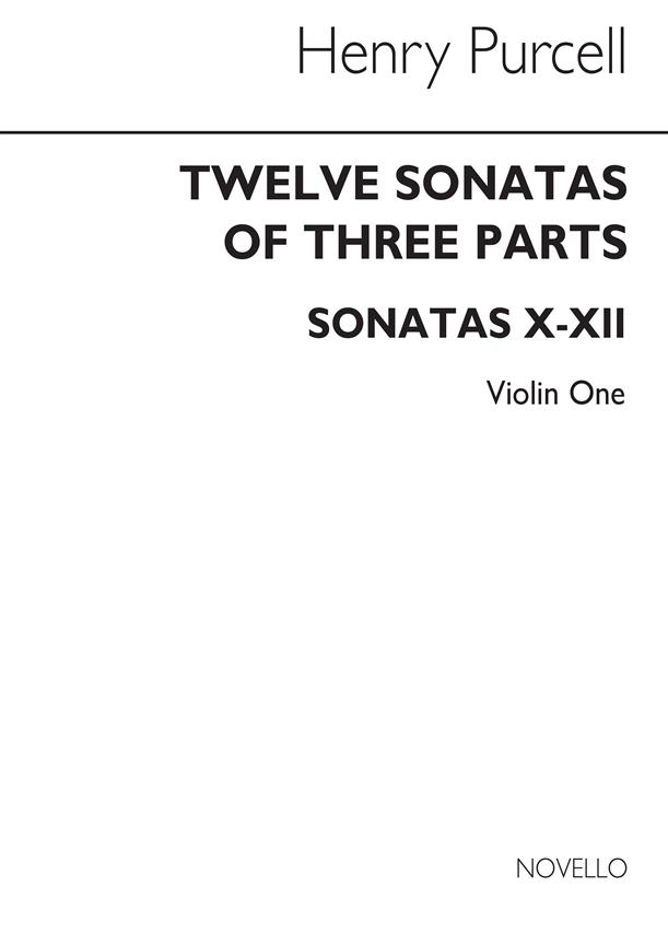 12 Sonatas Of Three Parts For Violin 1(Sonatas X-XII)