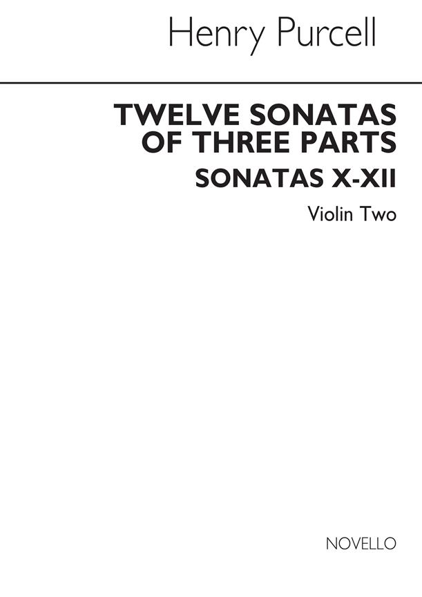 12 Sonatas Of Three Parts For Violin 2(Sonatas X-XII)