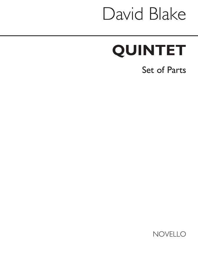 Quintet For Clarinet And Strings (Parts)